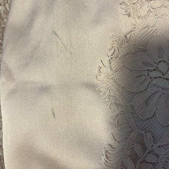 HOUSE OF CB 'Georgia' Crystal Satin and Lace Midi Dress cutout Size M - Picture 9 of 10